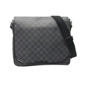 Louis Vuitton Daniel Shoulder Bag Canvas Leather Damier Graphite Black